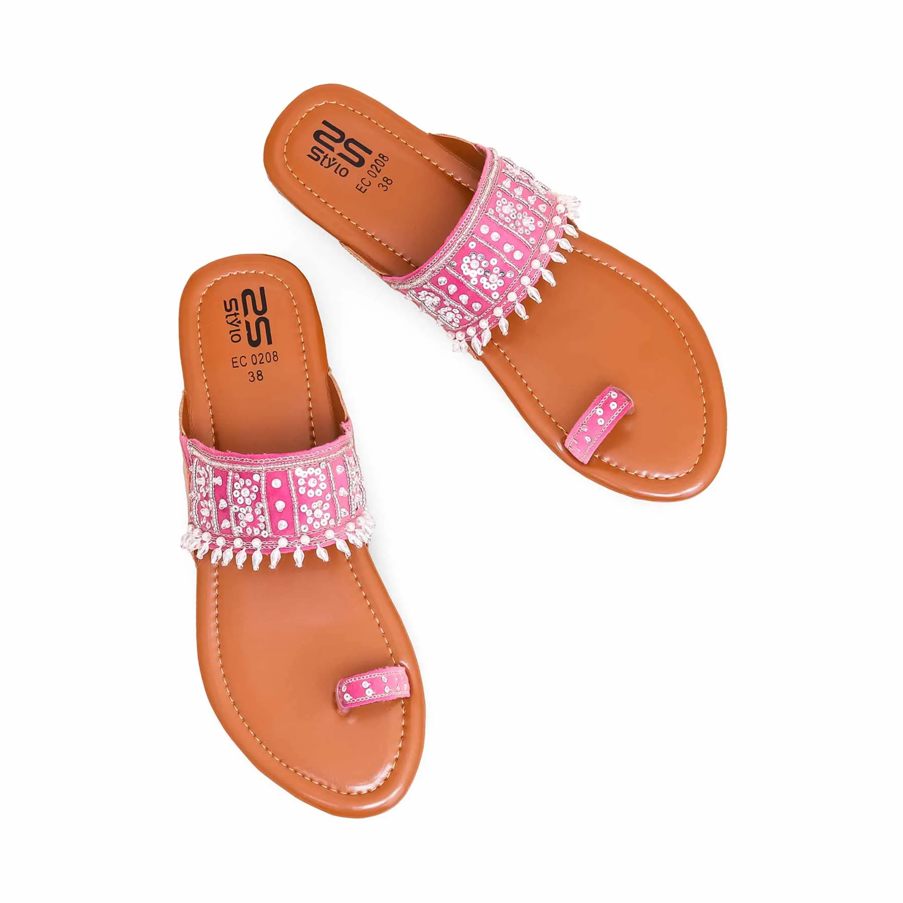 Pink Fancy Chappal EC0208