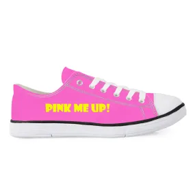 Pink Me Up! - Low-Top Canvas Shoes