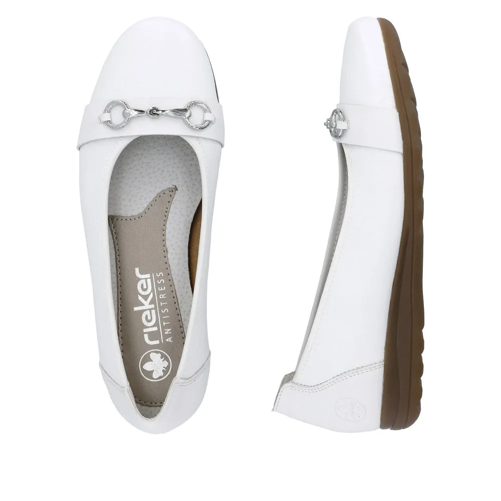 Rieker Womens Shoe L9360-80 White