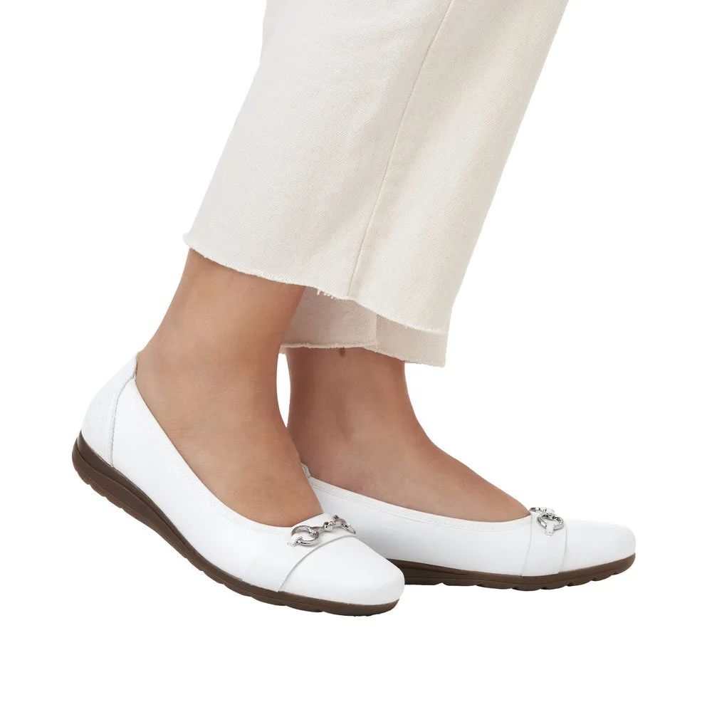 Rieker Womens Shoe L9360-80 White