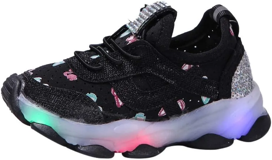 Shoes Girl Size 5t Led Girls Sport Run Crystal Baby Shoes Luminous Children Kid Baby Shoes 9t Girls Shoes