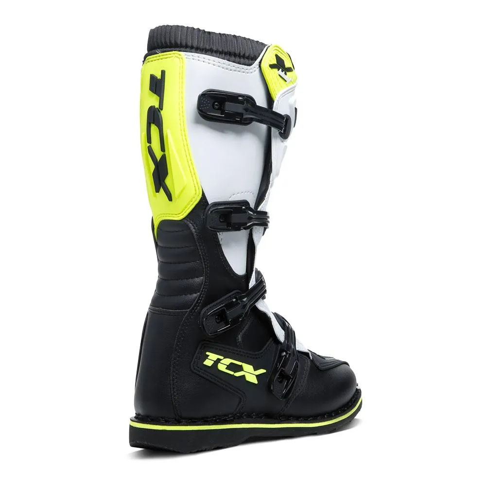 TCX X-BLAST MOTOCROSS BOOTS BLACK/WHITE/YELLOW