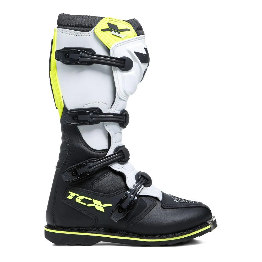 TCX X-BLAST MOTOCROSS BOOTS BLACK/WHITE/YELLOW