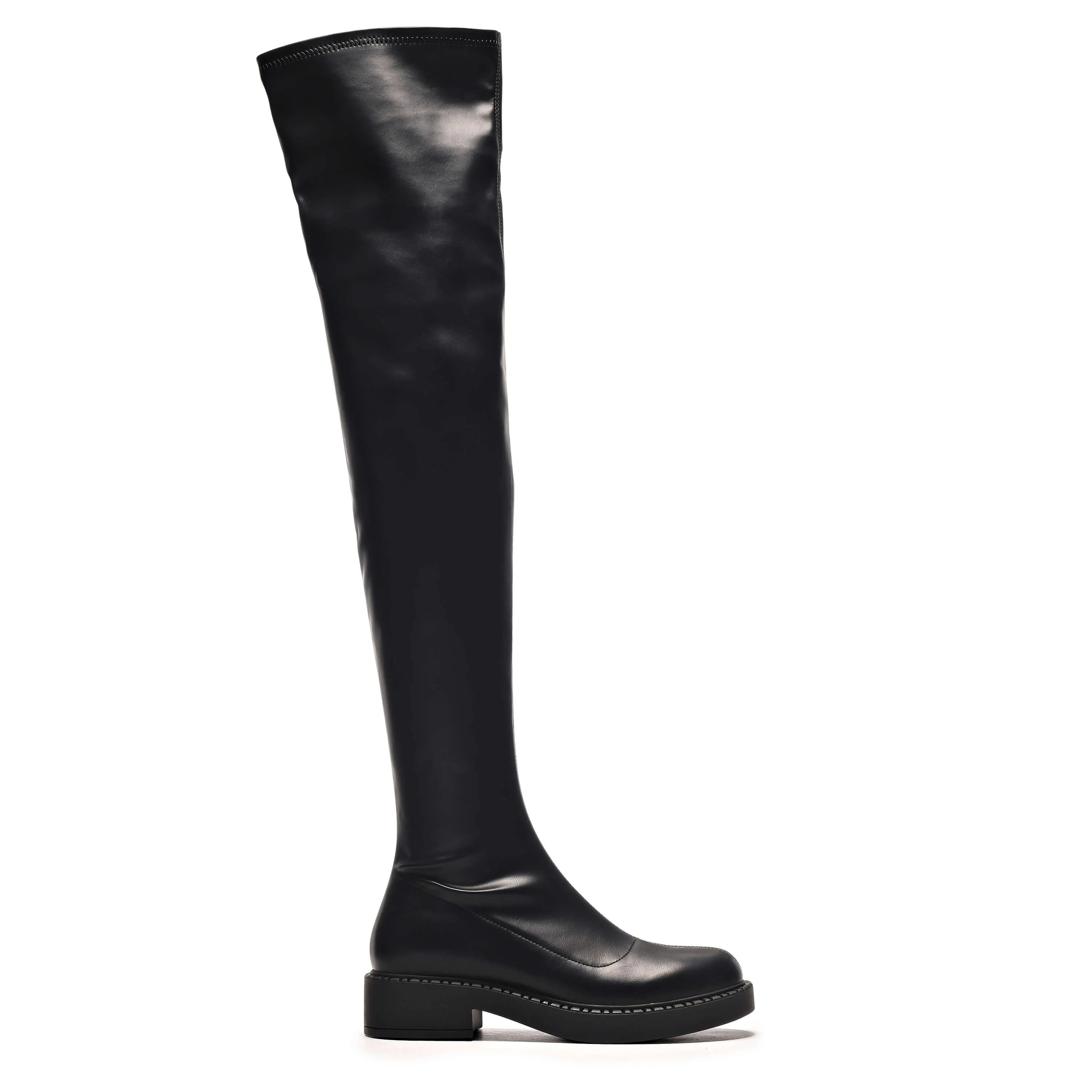 Stylish Commander Plus Size Thigh High Boots