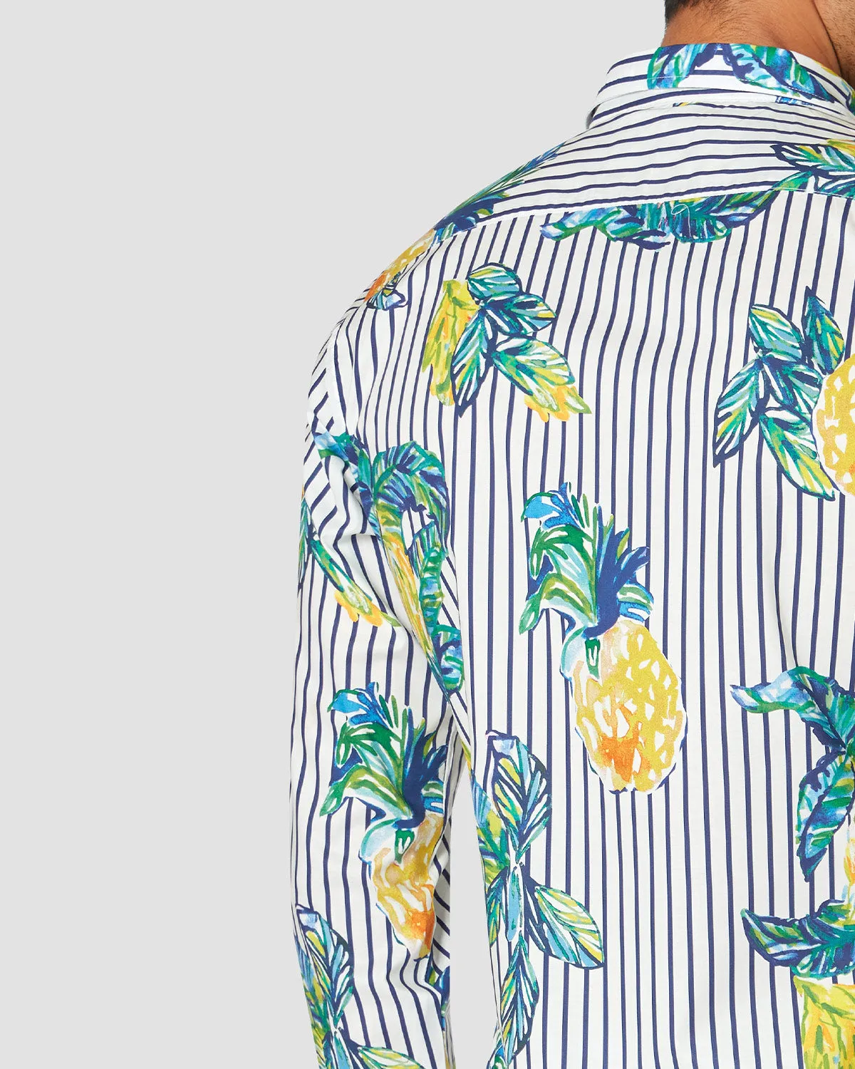Thomas Mason Botanic Striped Shirt