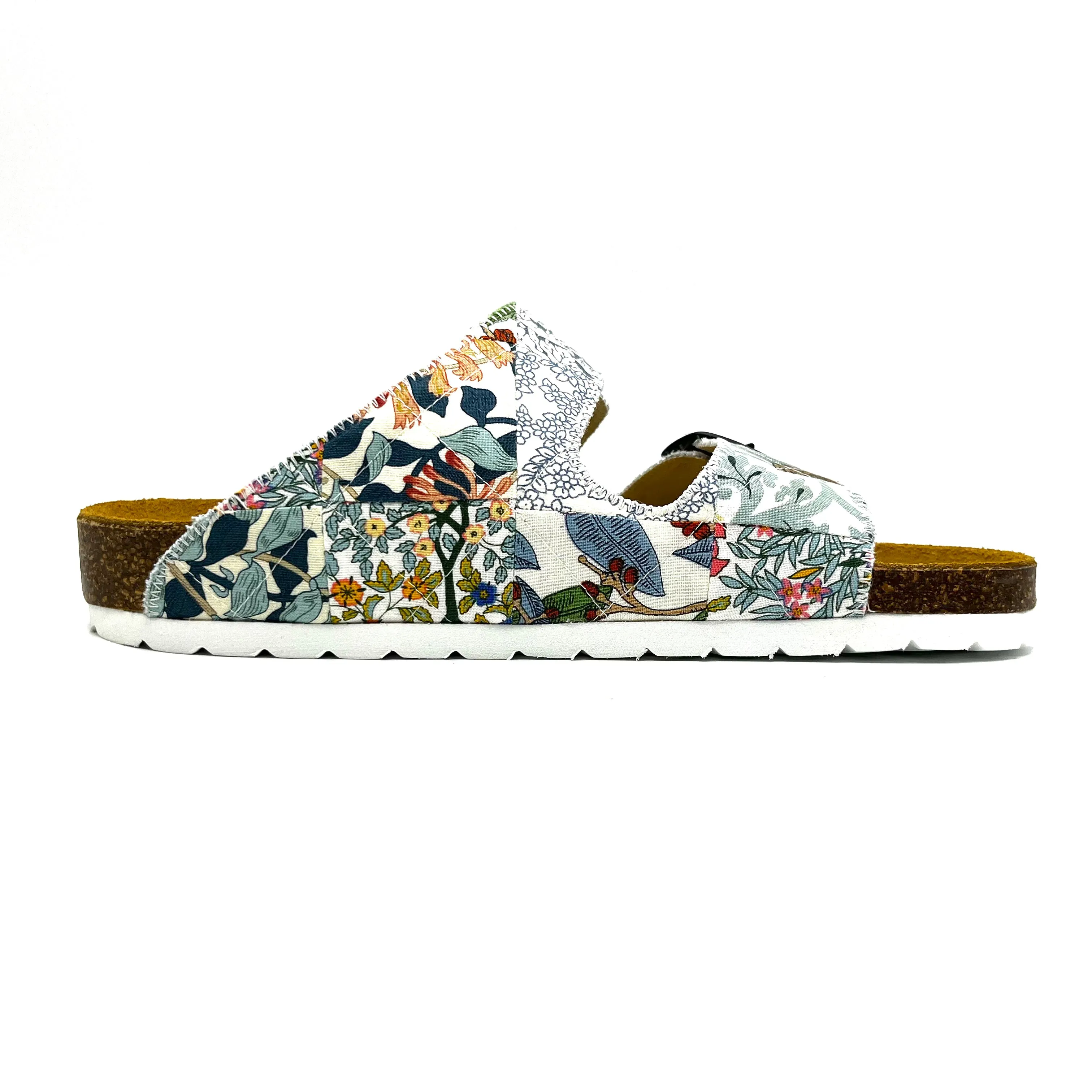 Thora 2-Buckle Sandals | Patchwork Blossom 03 EU39/US9