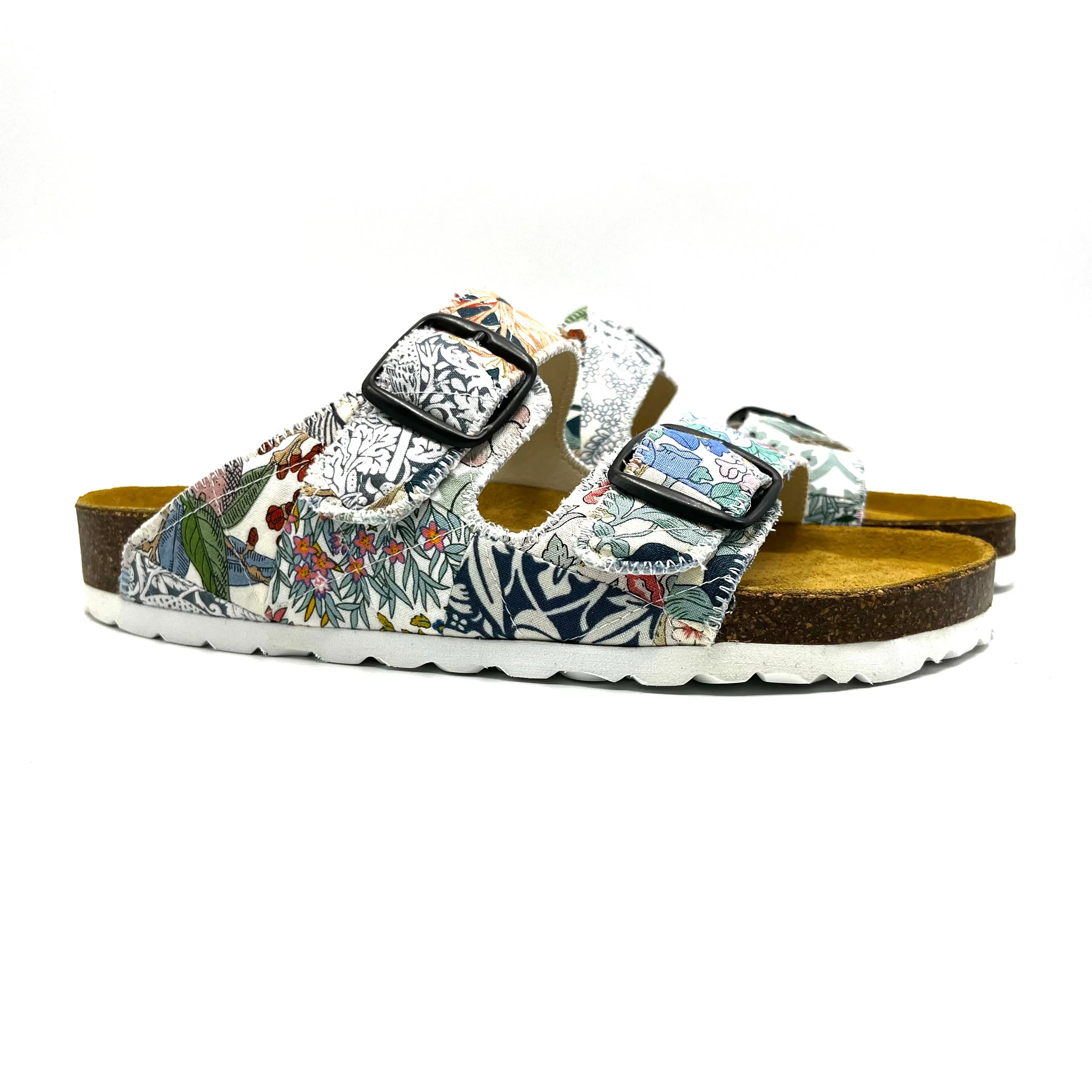 Thora 2-Buckle Sandals | Patchwork Blossom 03 EU39/US9