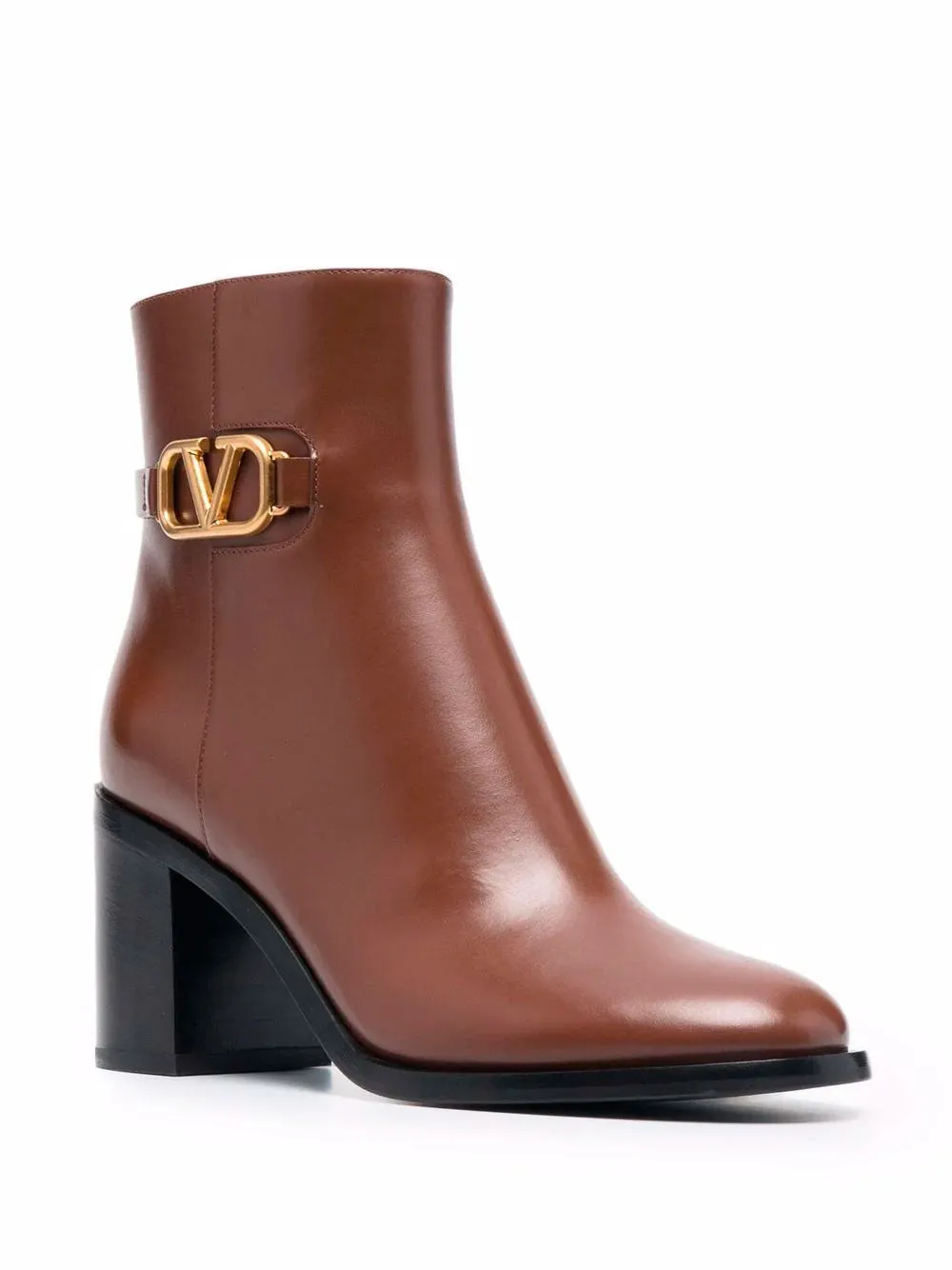 VLogo plaque ankle boots