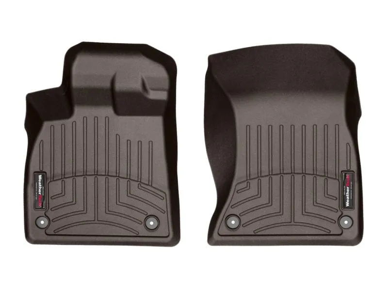 WeatherTech 2018  Audi Q5 Front FloorLiners - Cocoa