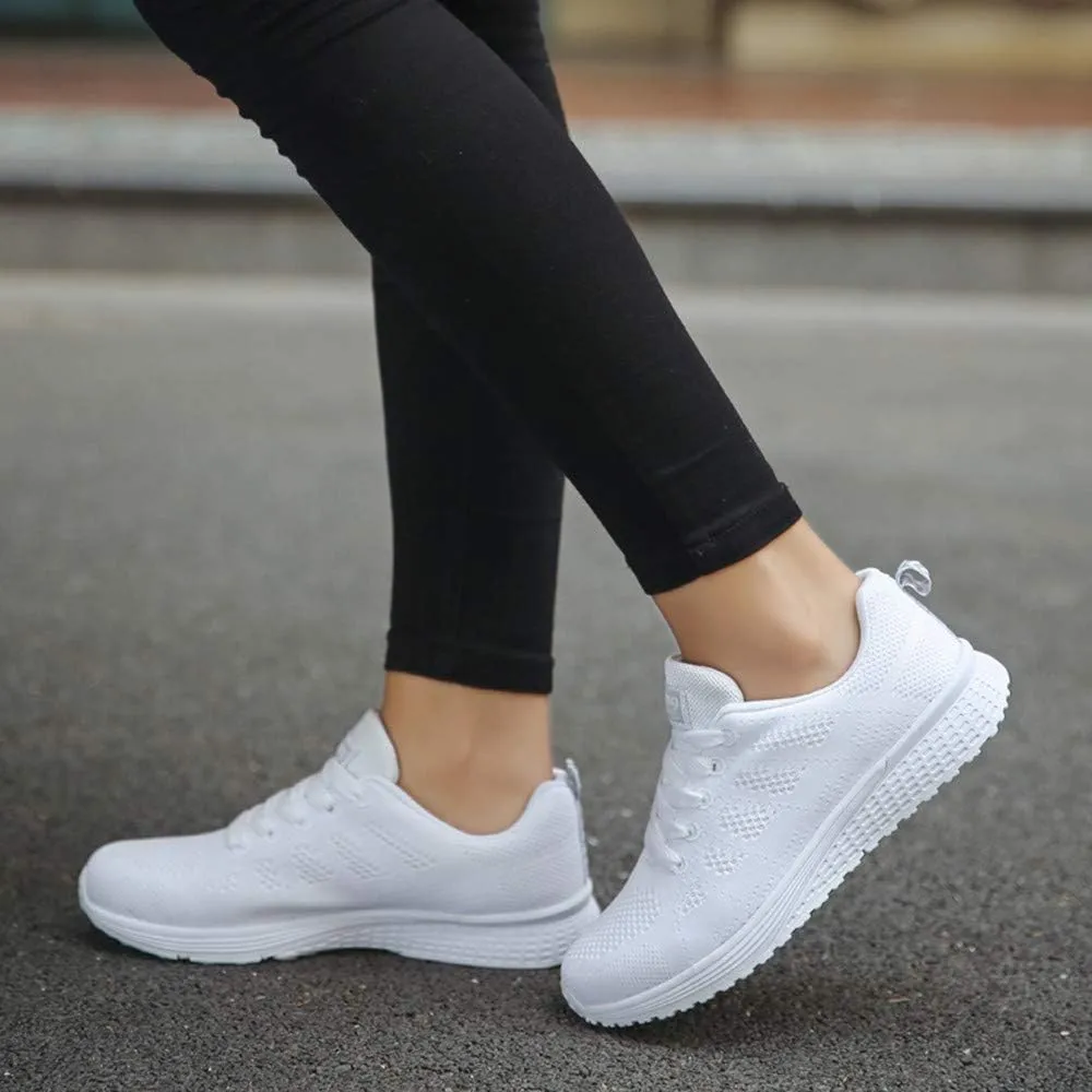 Women’s Supportive Running Shoe Fashion Women's Running Shoes Mesh Flat Shoes Casual Straps Sneaker