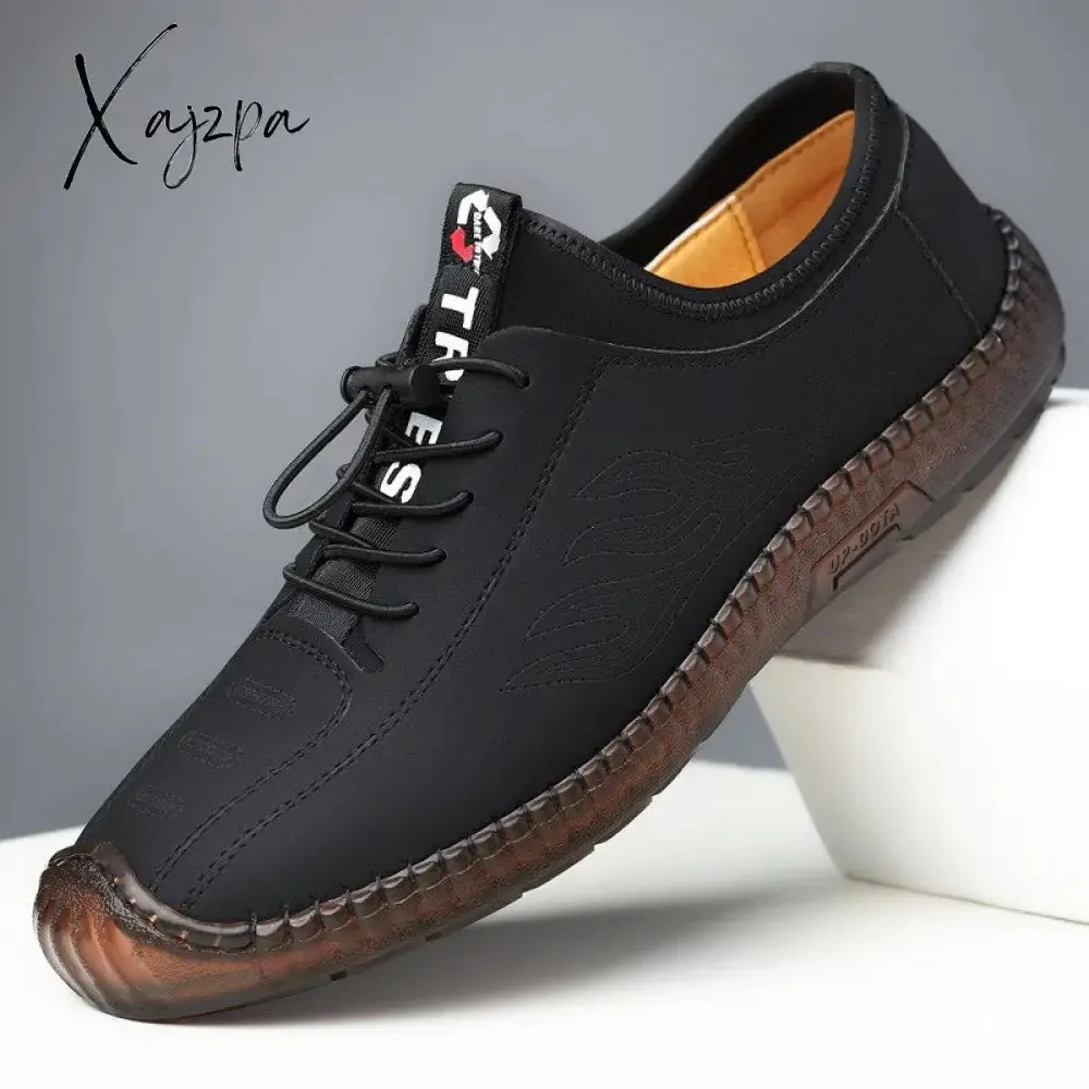 Xajzpa - Summer Men's Casual Sandals Fashion Hollow Out Breathable Shoes Men's Flat Business Soft Bottom Sneakers Sandalias Hombre